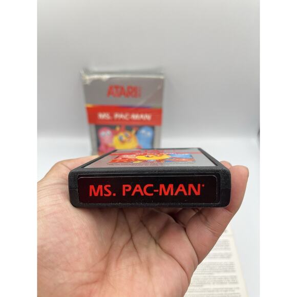 Ms. Pac-Man (Atari 2600, 1988) Game, Box & Manual - CIB CX 2675 - Picture 7 of 13